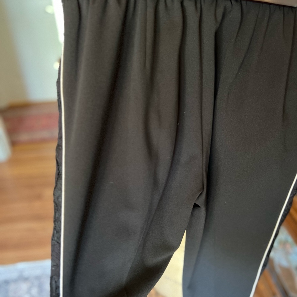 Rachel Roy black slacks with lace - Picture 4 of 7